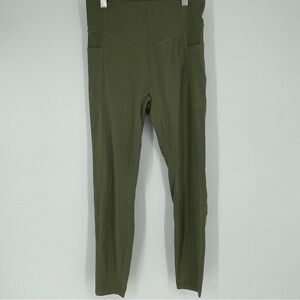 Halara ultrasculpt compression legging olive green mediu.